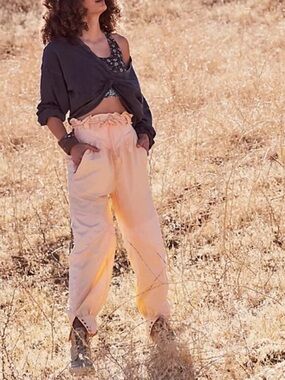 FP movement Peach climb hiking Paperbag Waist Jogger Pants